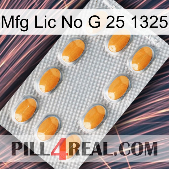 Mfg Lic No G 25 1325 cialis3